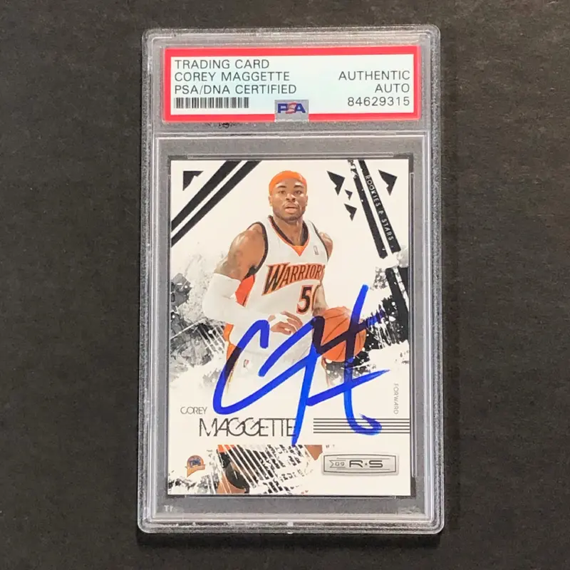 2009-10 Panini Rookies & Stars #29 Corey Maggette Signed Card AUTO PSA Slabbed Warriors