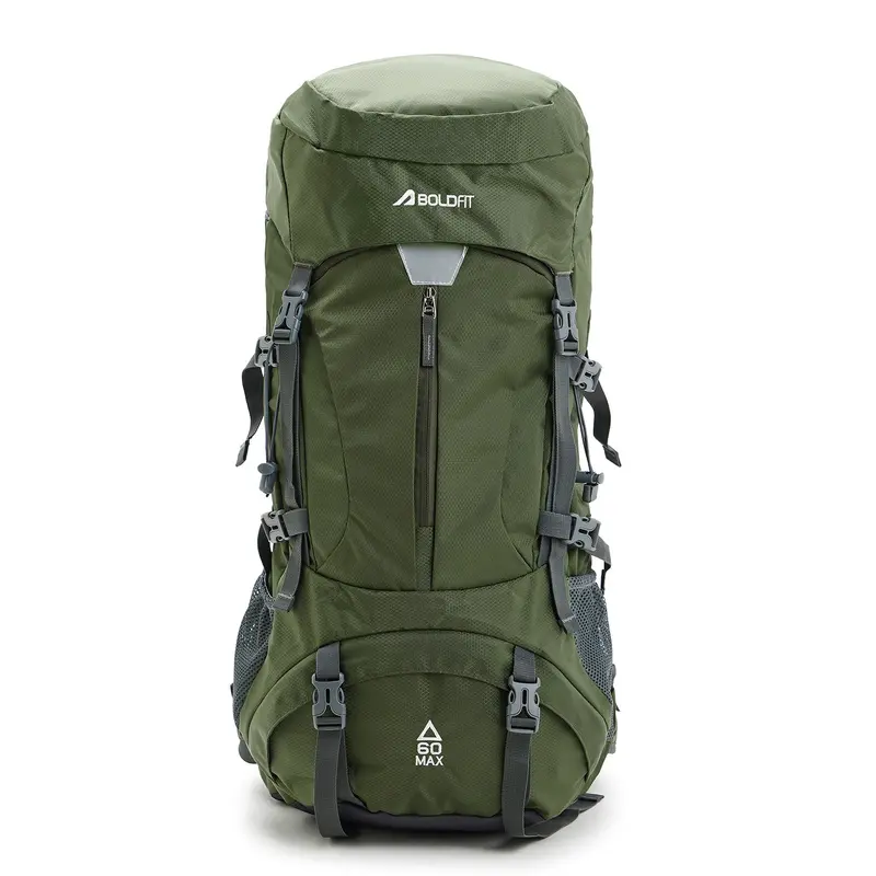 Trail Max Rucksack 60L - Army Green Boldfit | Kibi Sports