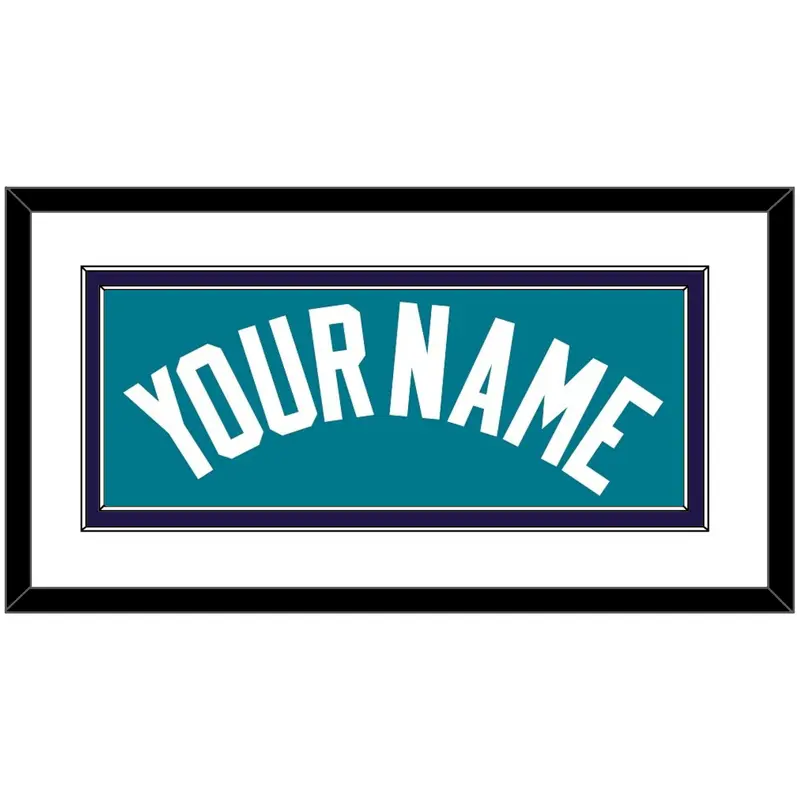 Charlotte Name - Teal Icon (2014-2020) - Double Mat 1