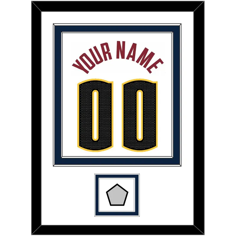 Denver Name & Number With Finals Patch - White Association - Double Mat 1