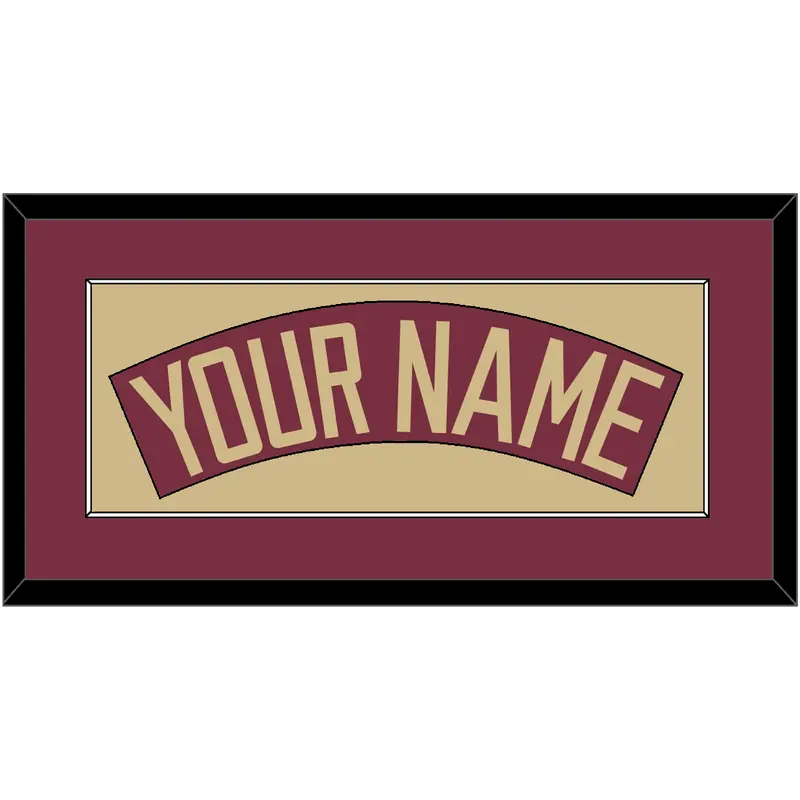 Florida State Baseball Nameplate - Alternate Garnet - Single Mat 2