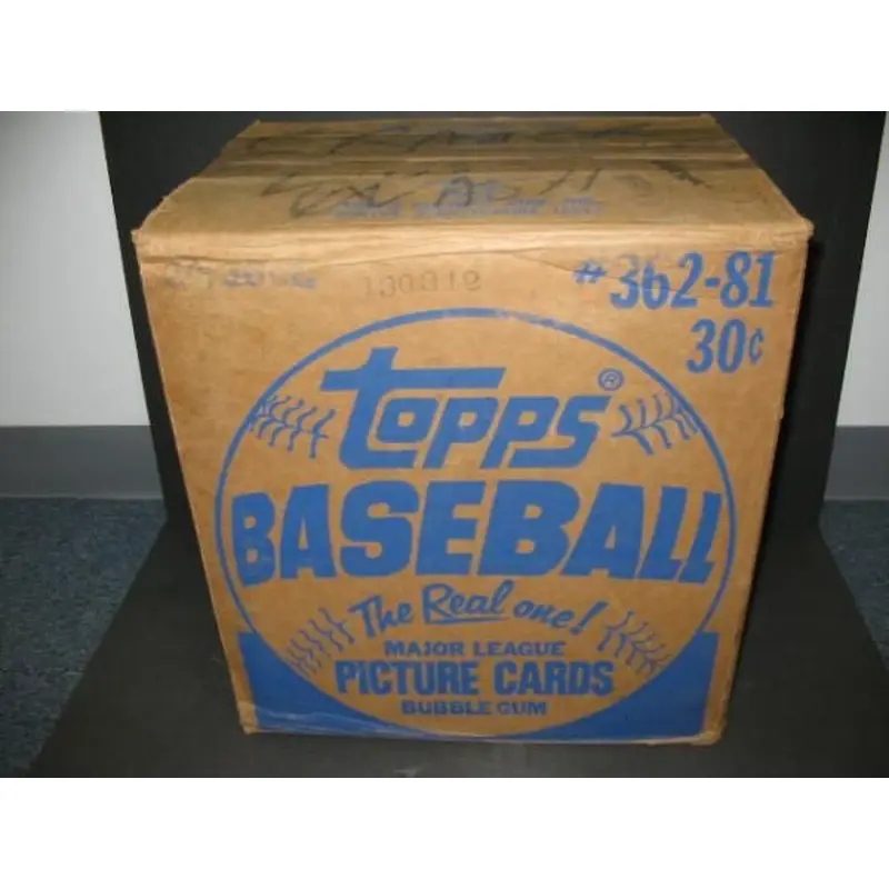 1981 Topps Baseball Unopened Wax Case (20 Box) (Sealed)