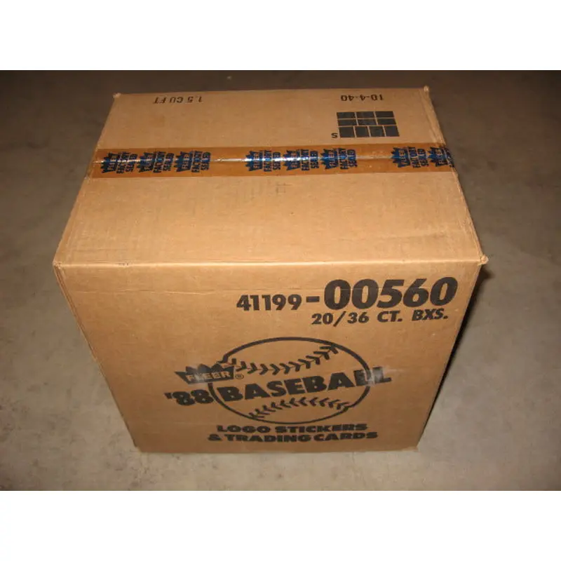 1988 Fleer Baseball Unopened Wax Case (20 Box) (Sealed)