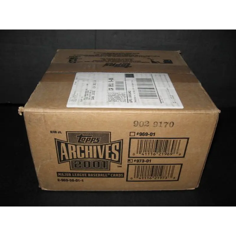 2001 Topps Archives Baseball Series 1 Case (Hobby) (8 Box)