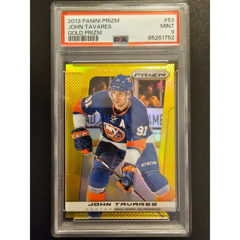 2013-14 Panini Prizm - Gold Prizm - John Tavares #53 /10 PSA 9