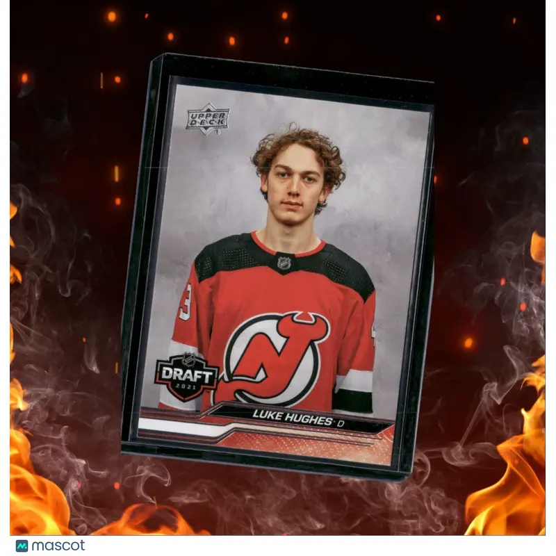 2023-24 Upper Deck Luke Hughes 1st Round Draft Rookie #750