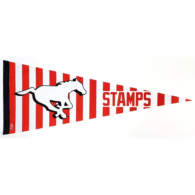 Calgary Stampeders "Stamps" CFL Football Team Premium Felt Pennant - TSV 2023