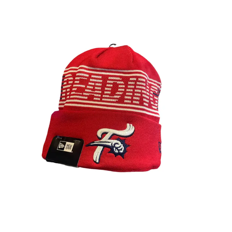 New Era 2025 Team Beanie Red