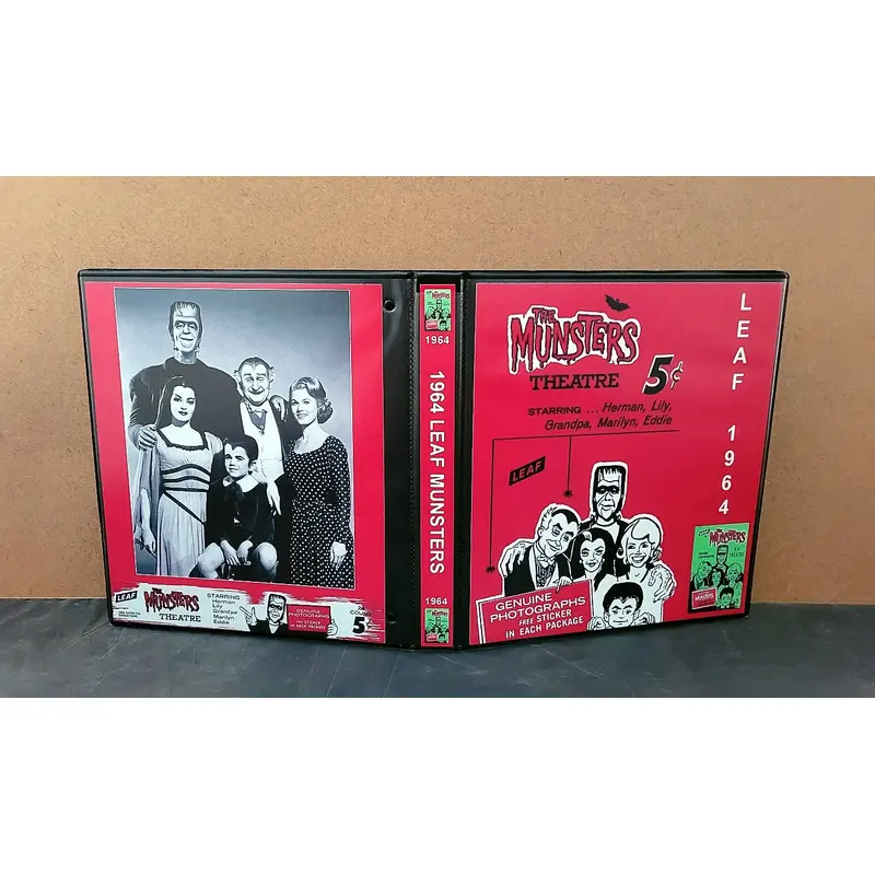1964 Leaf Munsters Cards Custom Made Album Binder 3 Sizes - 3504