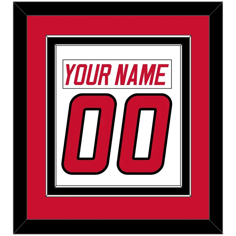 Carolina Nameplate & Number (Back) Combined - Home White (1997-2000) - Double Mat 2