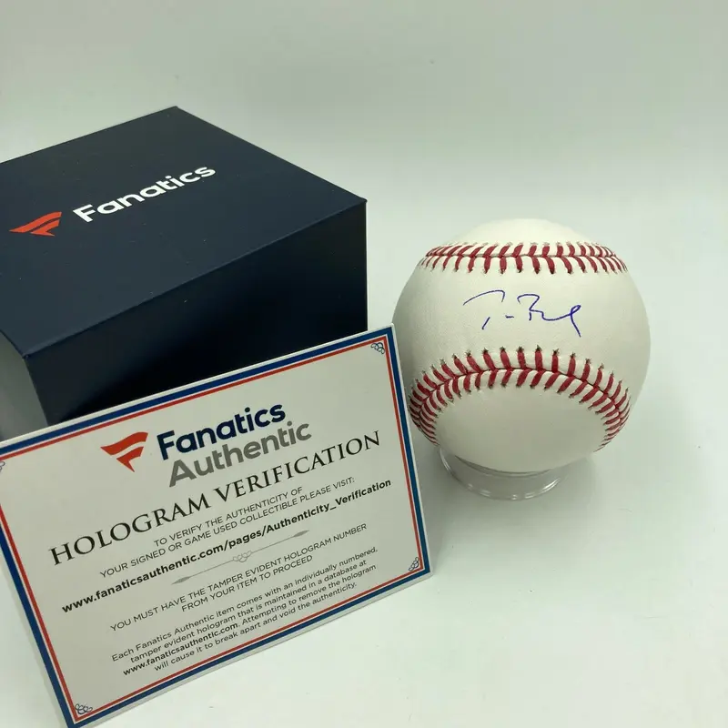 Tom Brady Single Signed Autographed Official Major League Baseball Fanatics COA