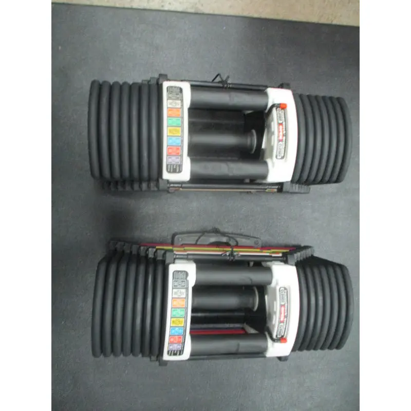 Used PowerBlock 90lb Adjustable Urethane Dumbbell Set