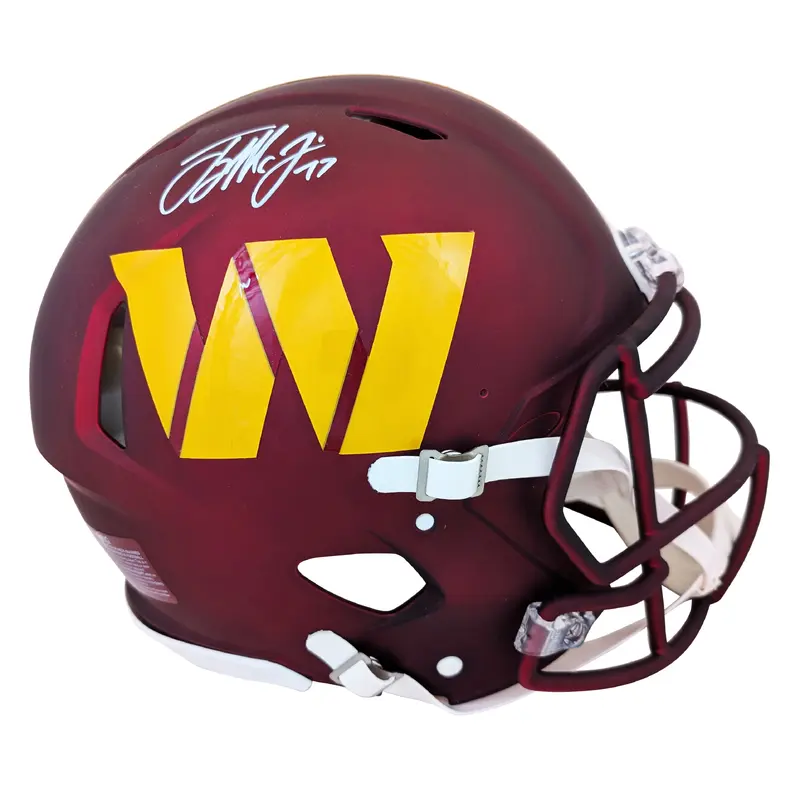 Commanders Terry McLaurin Signed Full Size Speed Proline Helmet BAS Witnessed