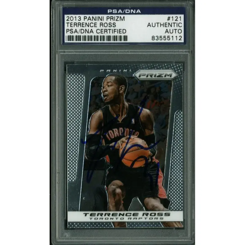Raptors Terrence Ross Authentic Signed Card 2013 Panini Prizm #121 PSA Slabbed