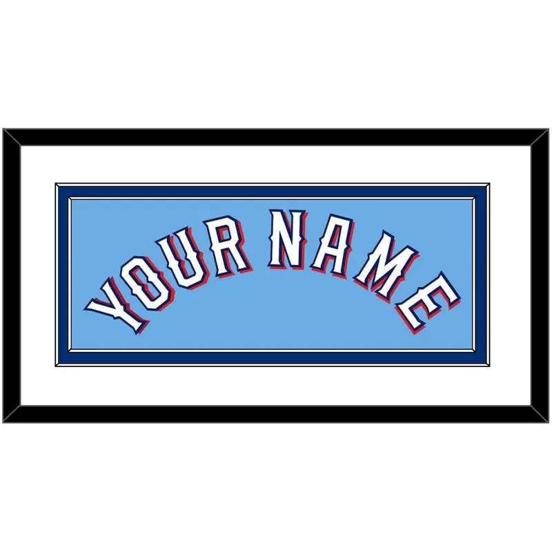 Texas Name - Alternate Powder Blue - Double Mat 1