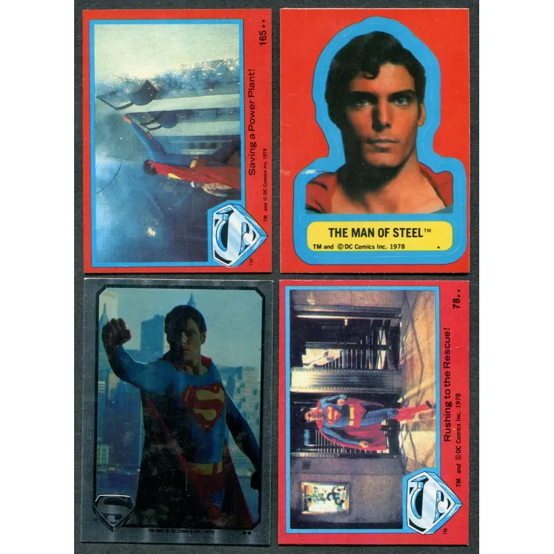 1978 Topps Superman: The Movie Complete Series 2 Set (w/ stickers) (88/10/6) NM NM/MT