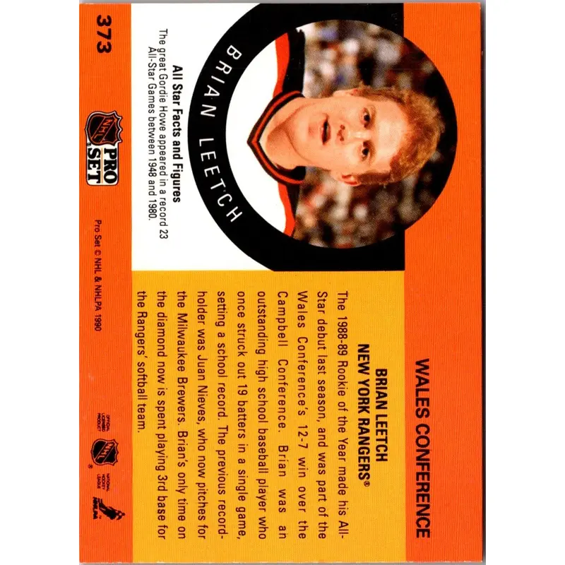 1990 Score Young Superstars Brian Leetch #2