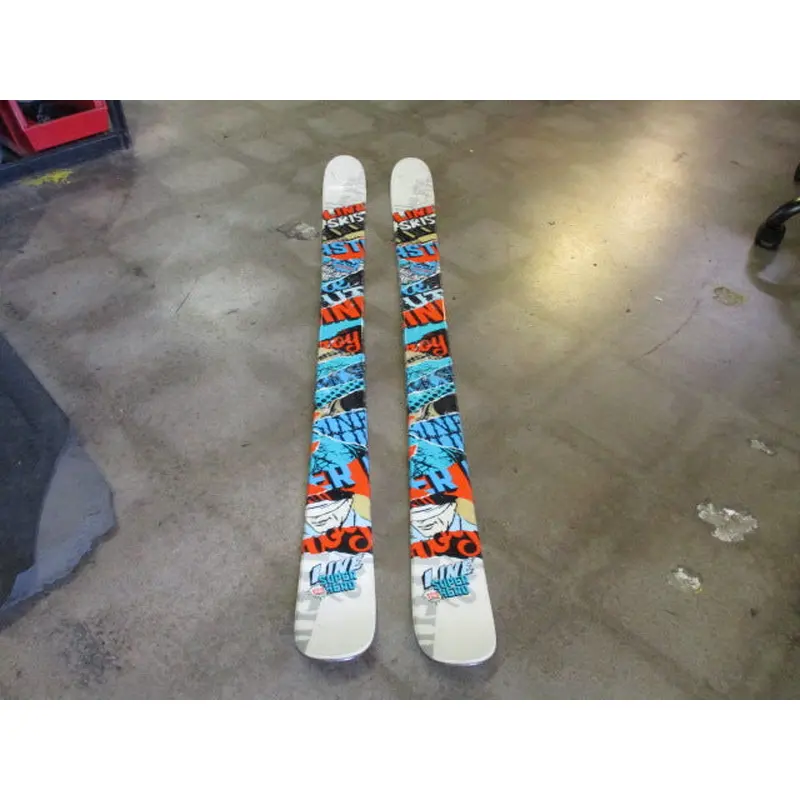 Used 2012 Line Super Hero Skis 123cm Downhill Skis
