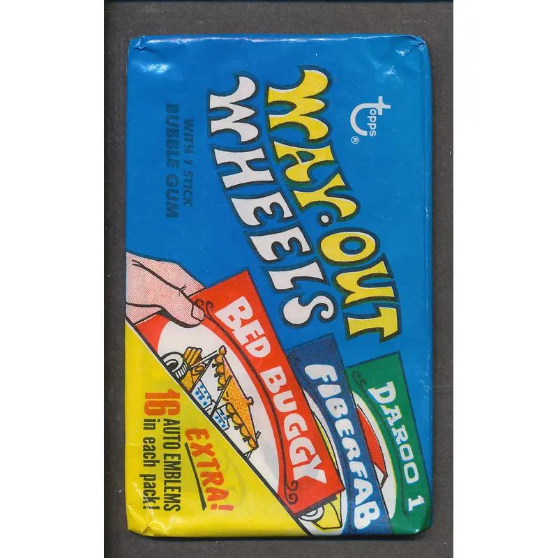 1970 Topps Way Out Wheels Unopened Wax Pack