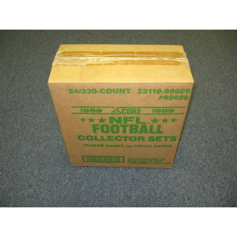 1989 Score Football Factory Set Case (24 Sets)
