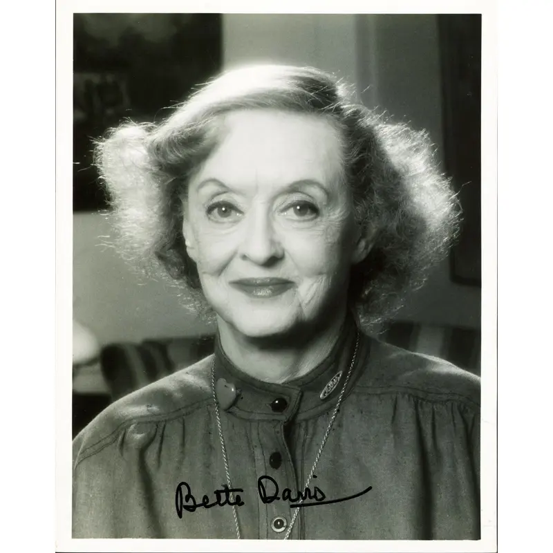 Bette Davis What Ever Happened To Baby Jane Signed 8x10 Photo JSA #AR36692