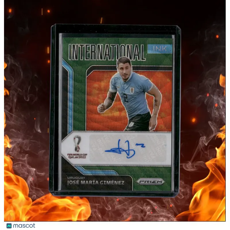 2022 Panini Prizm World Cup Qatar Jose Maria Gimenez International Ink Green