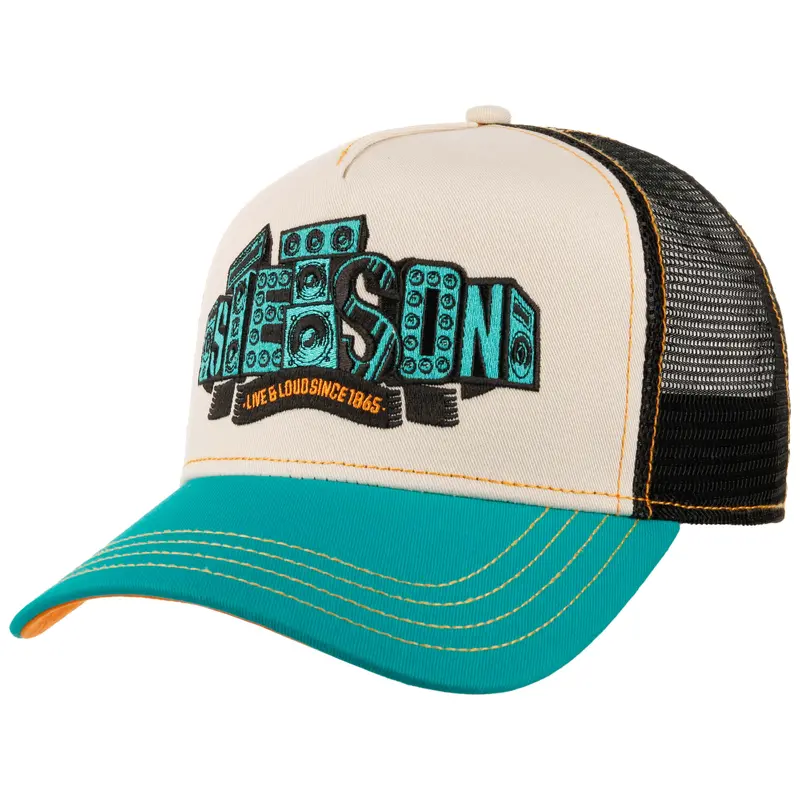 Stetson - Soundbox - Trucker Cap - Stone/Blue/Black