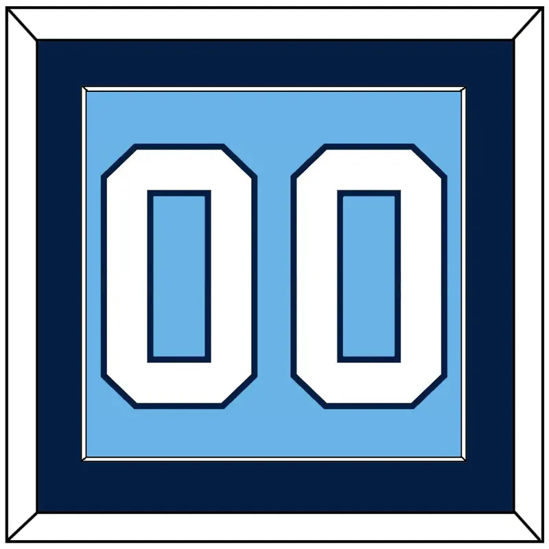 Pittsburgh Number (Back) - 2008 Winter Classic Powder Blue - Single Mat 2