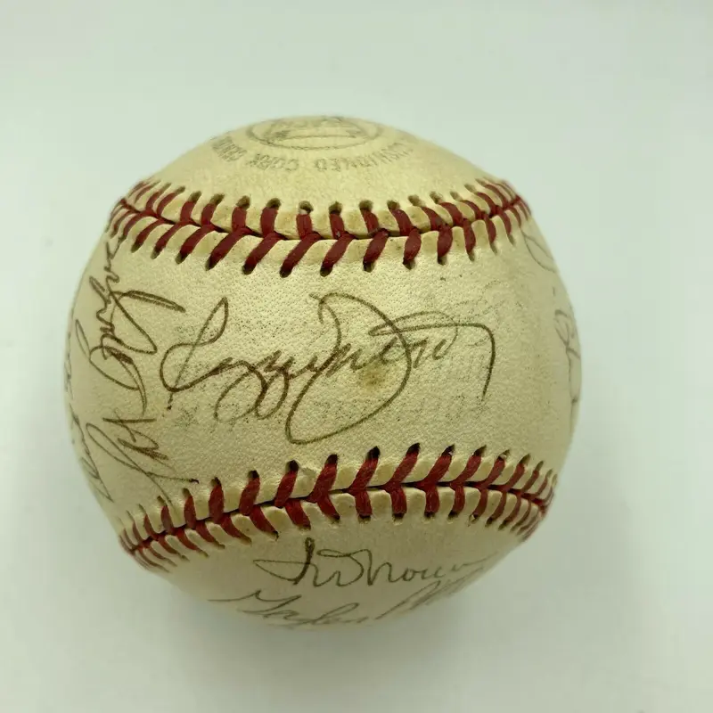1974 Oakland A's Athletics World Series Champs Team Signed Baseball With JSA COA