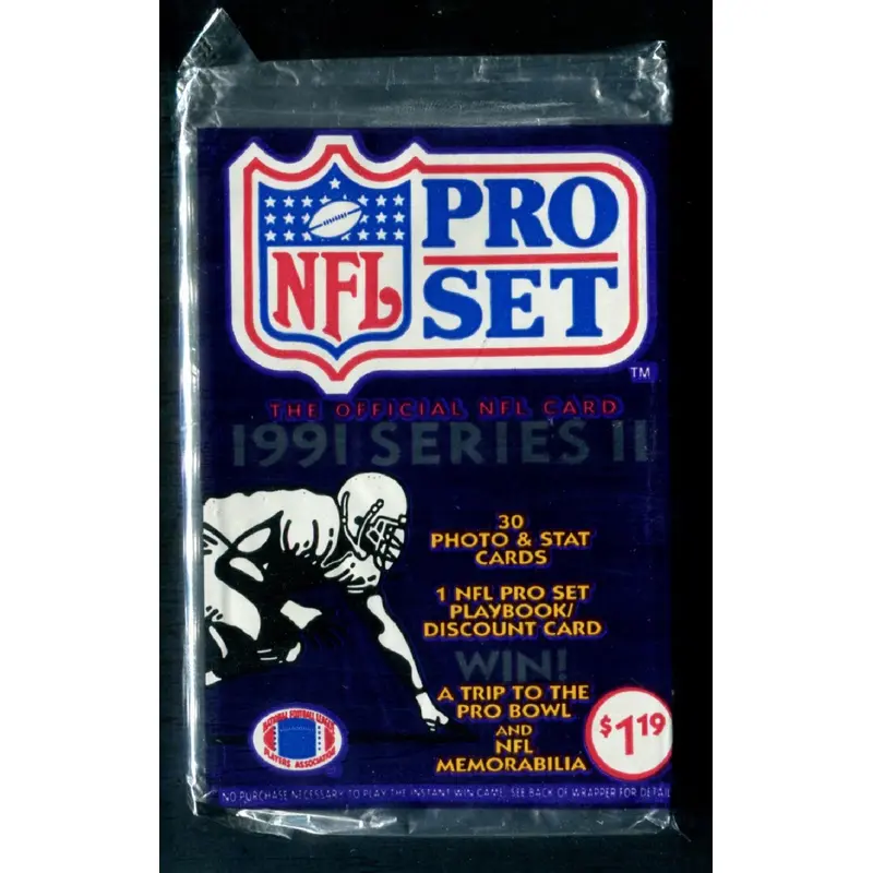 1991 Pro Set Football Unopened Series 2 Jumbo Pack (Pre-Priced) (30)