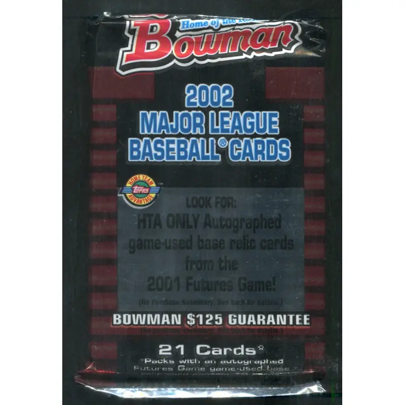 2002 Bowman Baseball Unopened Jumbo Pack (HTA) (21)