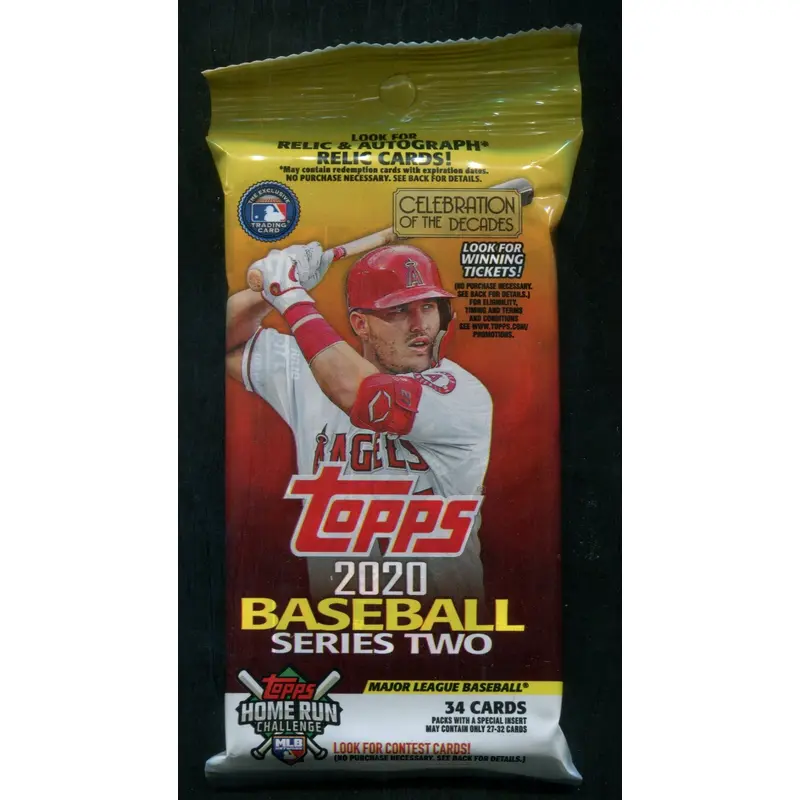 2020 Topps Baseball Unopened Series 2 Value Jumbo Pack (34)