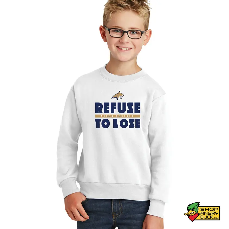 Akron Bobcats Refuse  Youth Crewneck Sweatshirt