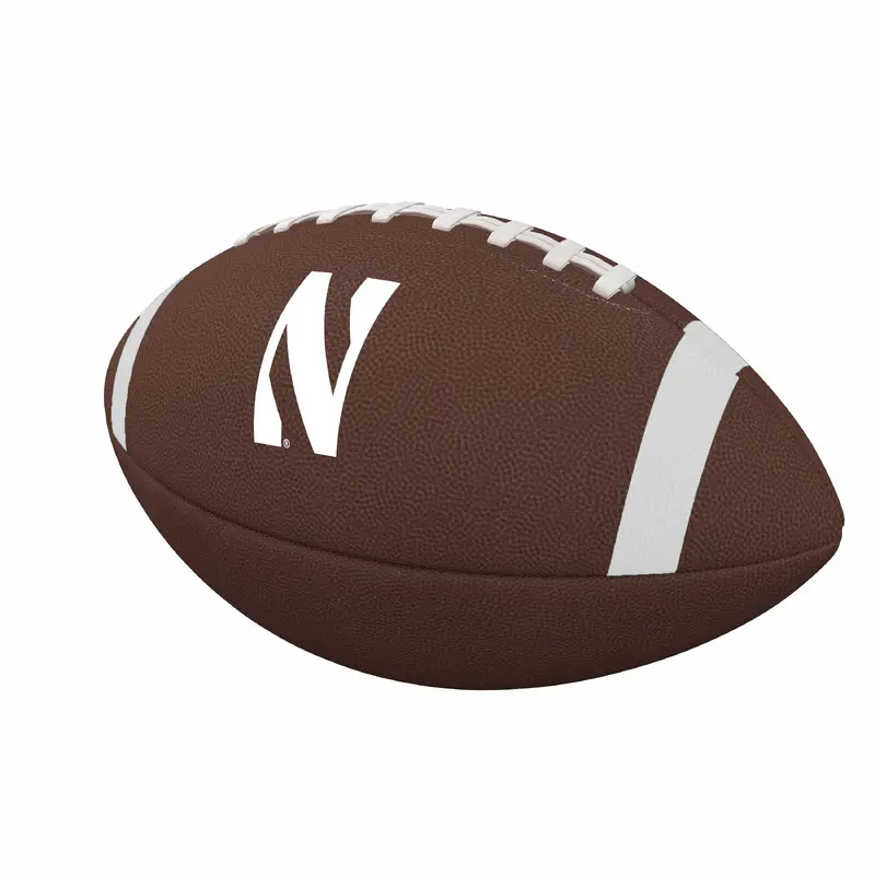 Northwestern Team Stripe Official-Size Composite Football