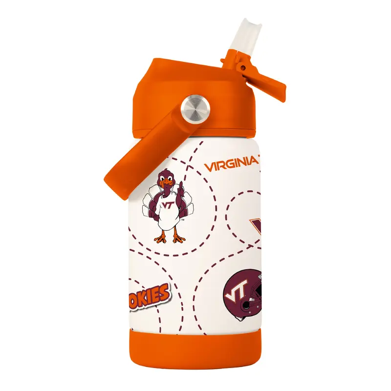 Virginia Tech 12oz Mascot SS Kids Bottle