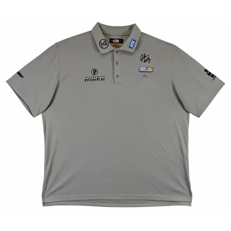 John Daly Authentic Signed Match Worn Grey Loudmouth Shirt BAS #BK84748