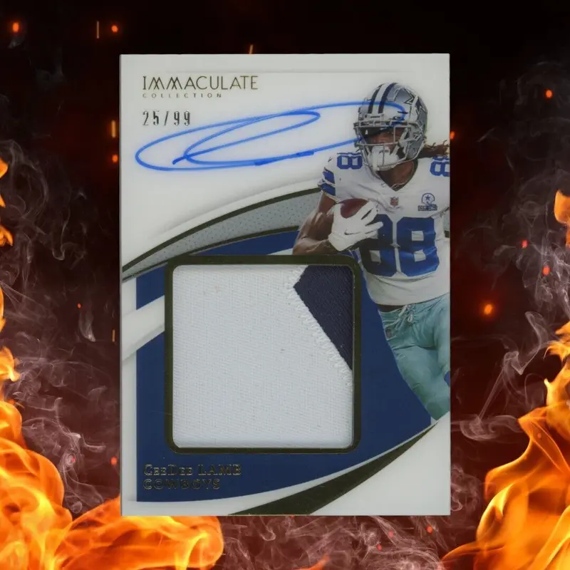 2021 Panini Immaculate CEEDEE LAMB Patch Auto /99 #PPA-CL 2 Color