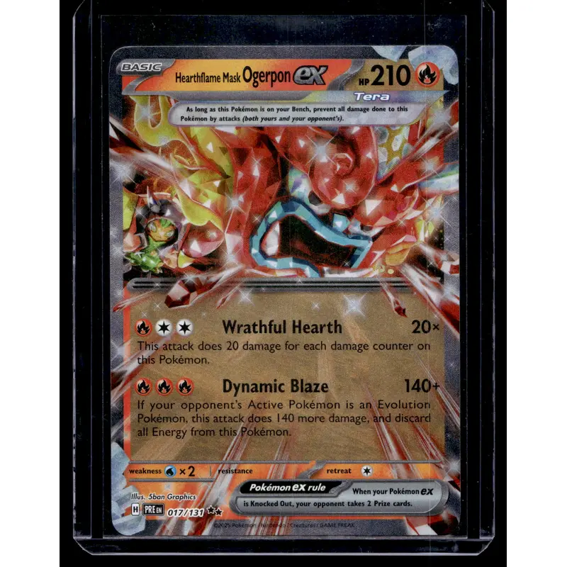 2025 Pokemon - Scarlet & Violet - Prismatic Evolutions - Hearthflame Mask Ogerpon ex #017
