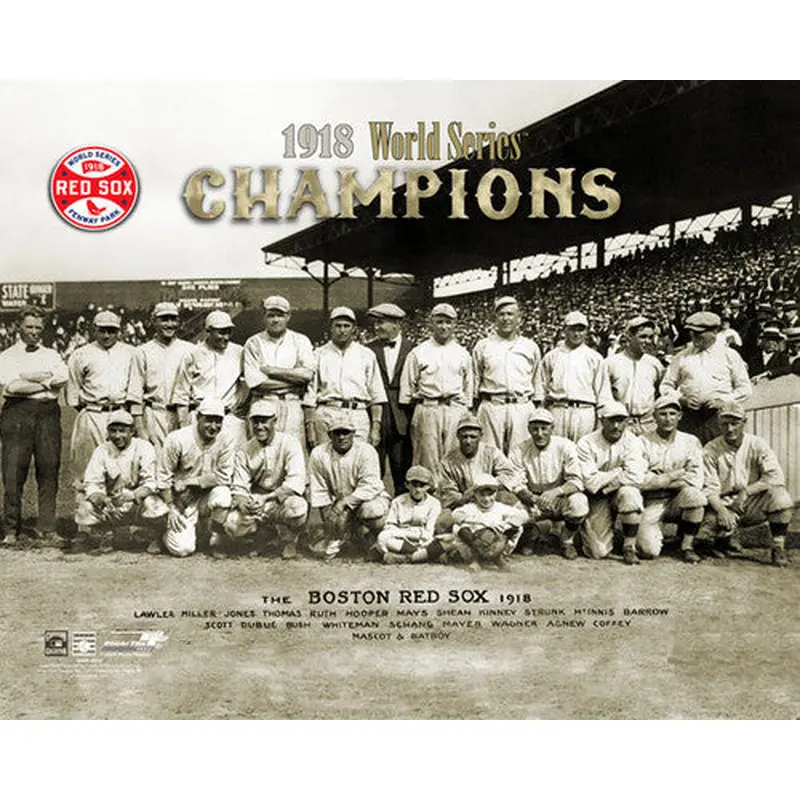 Boston Red Sox 1918 World Series Champions Premium Poster Print - Photofile Inc.