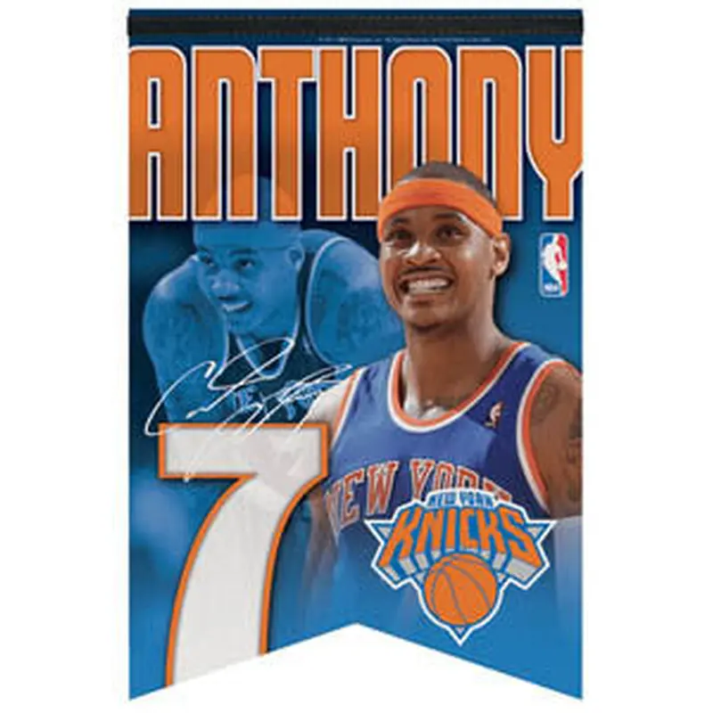 Carmelo Anthony "New York 7" Premium Felt Banner - Wincraft Inc.