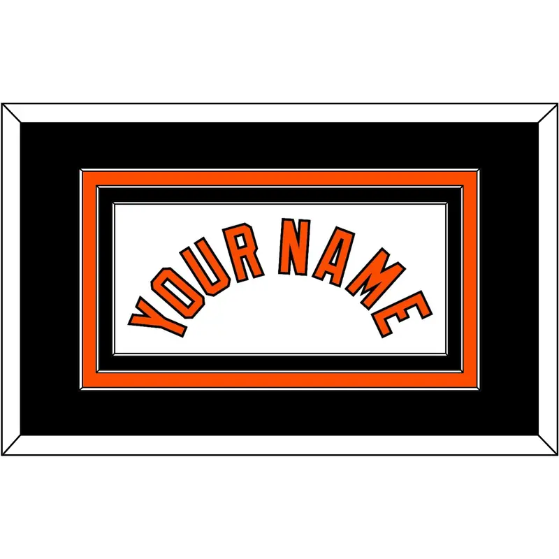 Baltimore Name - Home White - Triple Mat 3