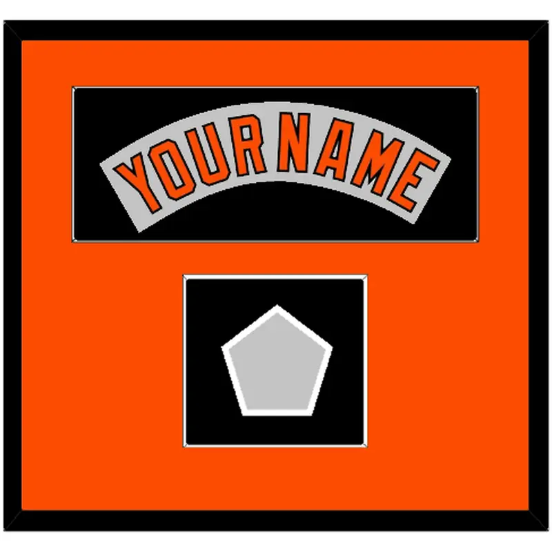 Baltimore Nameplate & World Series Jersey Patch - Road Gray (1978-1988) - Single Mat 3