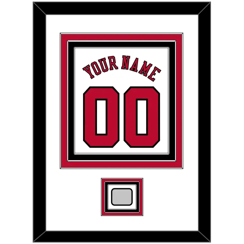 Chicago Name & Number With 2X Champions Patch - Home White (1986-2017) - Triple Mat 1