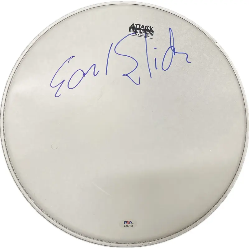Earl Slick signed Drum Head PSA/DNA Autographed Musician