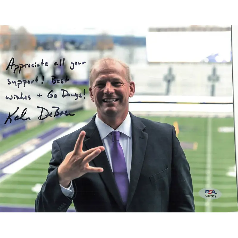 Kalen Deboer signed 8x10 photo PSA/DNA Autographed Washington Football Coach