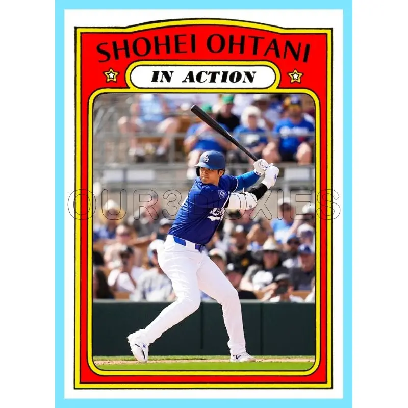 Shohei Ohtani In Action 1972 Topps Custom Card - 4759