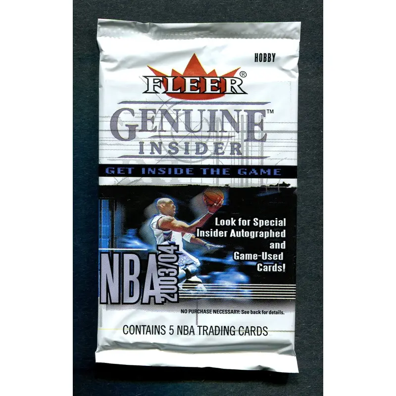 2003/04 Fleer Genuine Insider Basketball Unopened Pack (Hobby)