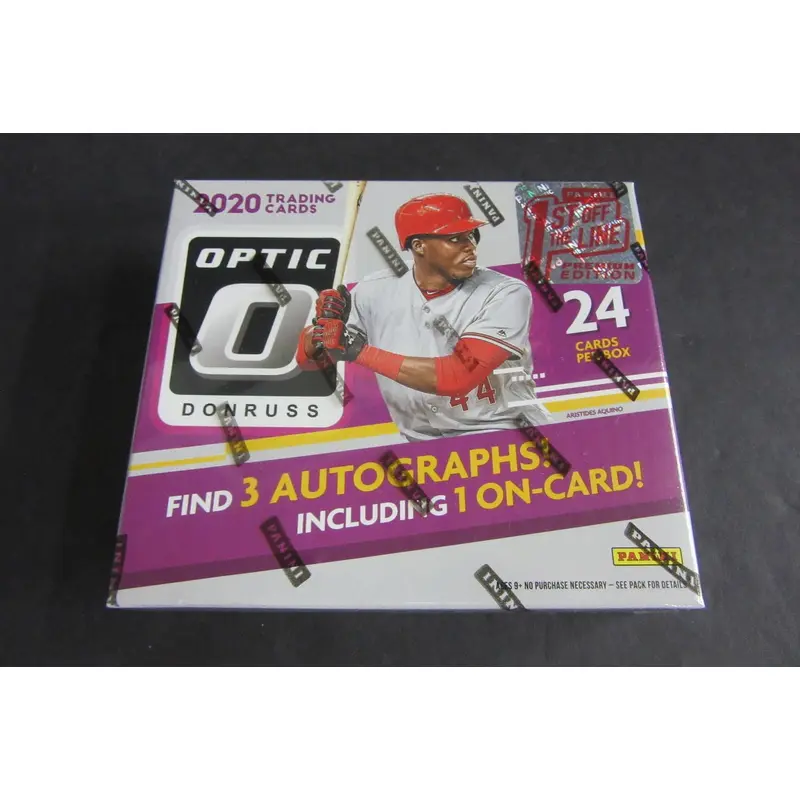 2020 Panini Donruss Optic Baseball 1st Off The Line Box