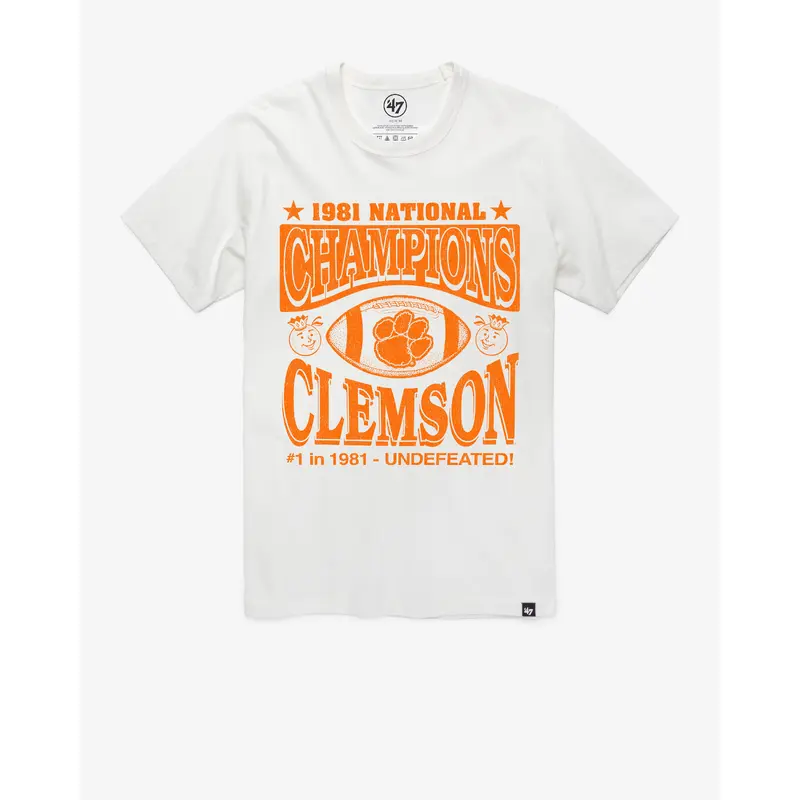 CLEMSON TIGERS MONOCHROME '47 FRANKLIN TEE