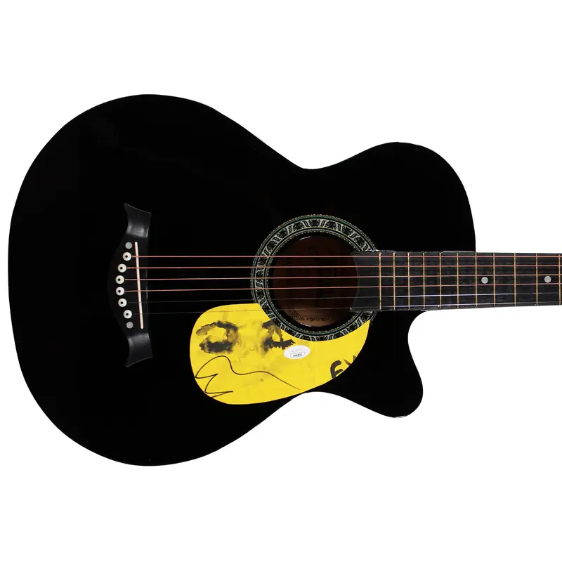 Ed Sheeran Authentic Signed Black Acoustic Guitar Autographed JSA #AK65052